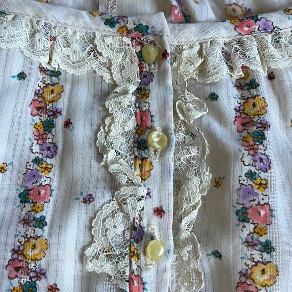 Vintage Top Spare Parts California Prairie Cottagecore Sz M 90s - Picture 12 of 13